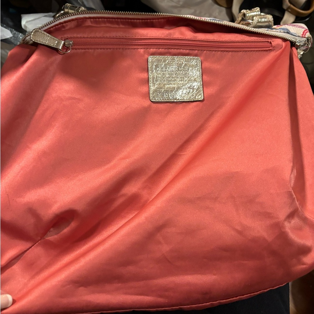 Coach Poppy 2011 (19023) Dream Signature C Large Colorful Metallic Tote in EUC - Picture 12 of 14